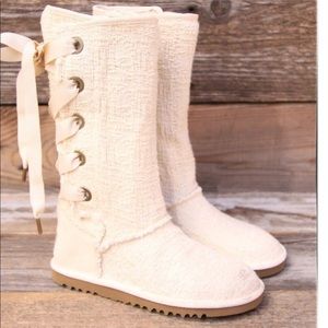 Uggs White Heirloom Laceup
